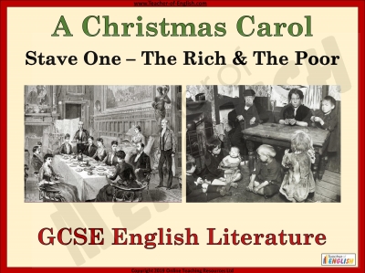 A Christmas Carol - Stave One - The Rich and the Poor Teaching Resources